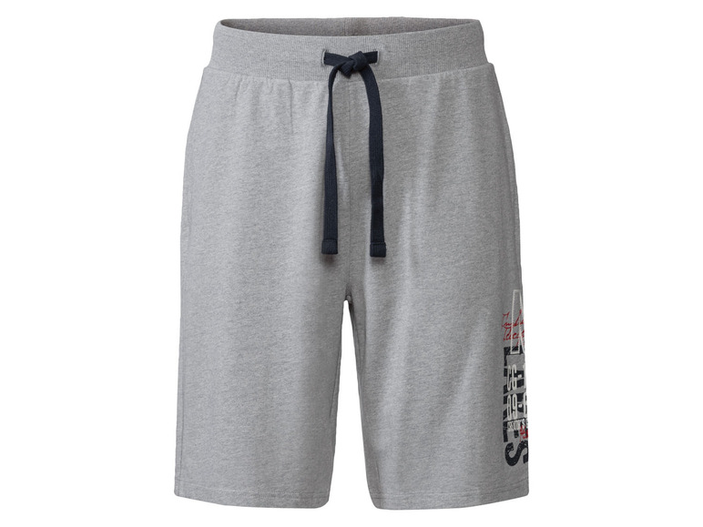 Herren Sweatbermuda, normale Leibhöhe, mit Print
