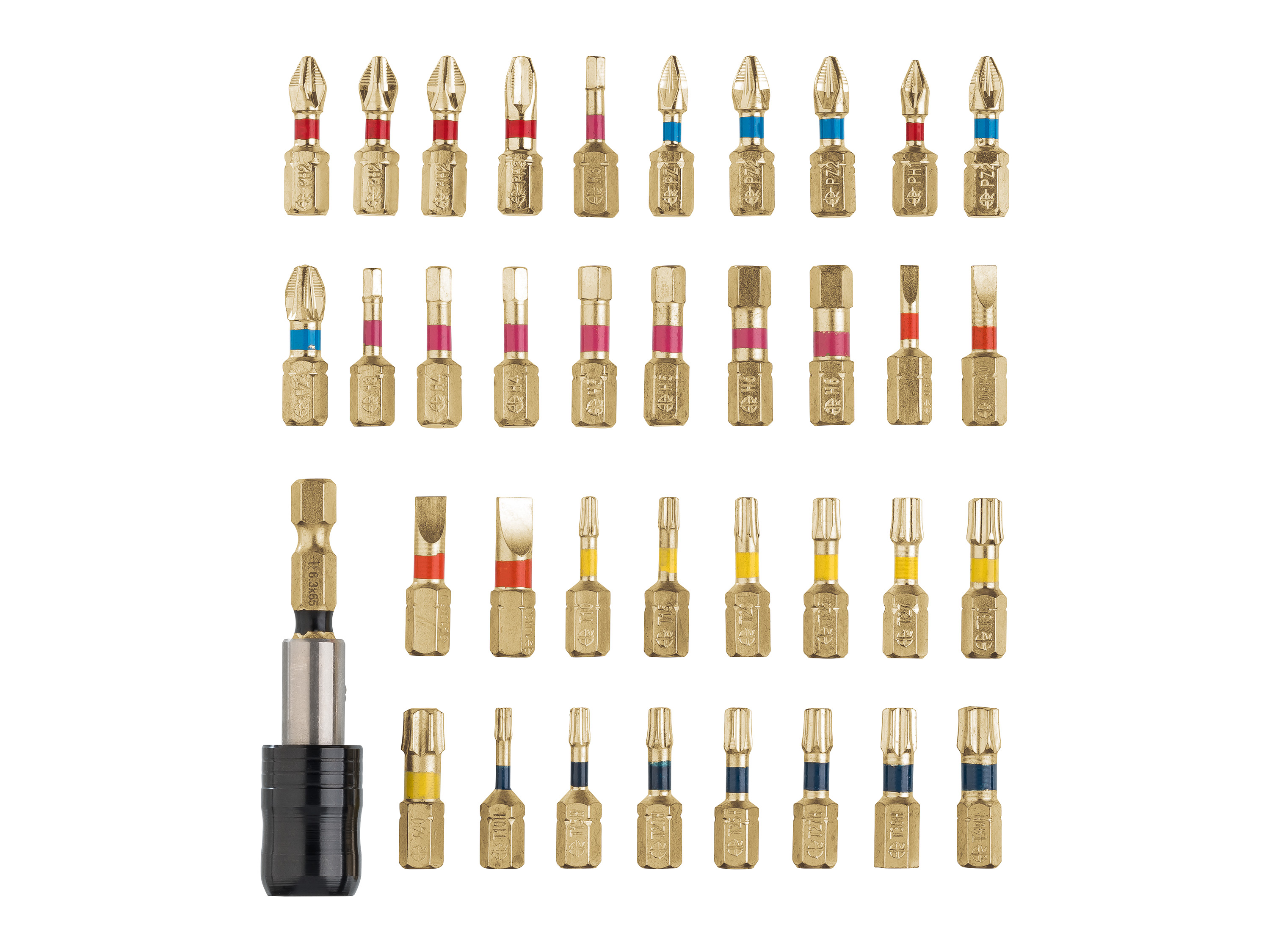 Thumbnail - PARKSIDE PERFORMANCE® Bit-Set Torsion Performance PBSP 2 D4 (37 tlg. Set)""