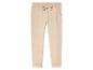 Beige Jogginghose mit Gummizug und Kordel