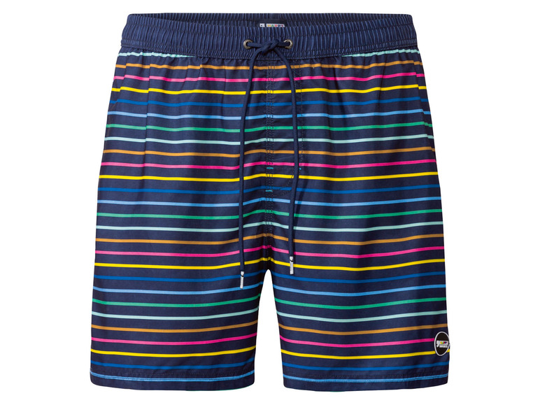 Gehe zu Vollbildansicht: Happy Shorts Herren Badeshorts, im sommerlichen Design, mit Peaching-Effekt - Bild 2