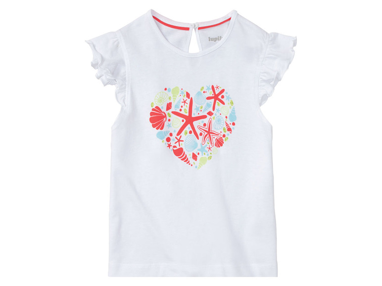 Gehe zu Vollbildansicht: lupilu® Kleinkinder Mädchen T-Shirts, 3 Stück, aus reiner Baumwolle - Bild 24