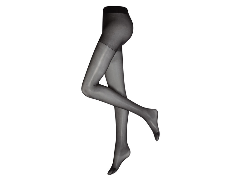 Gehe zu Vollbildansicht: esmara® Damen Stützstrumpfhosen, 2 Stück, halbtransparent - Bild 9