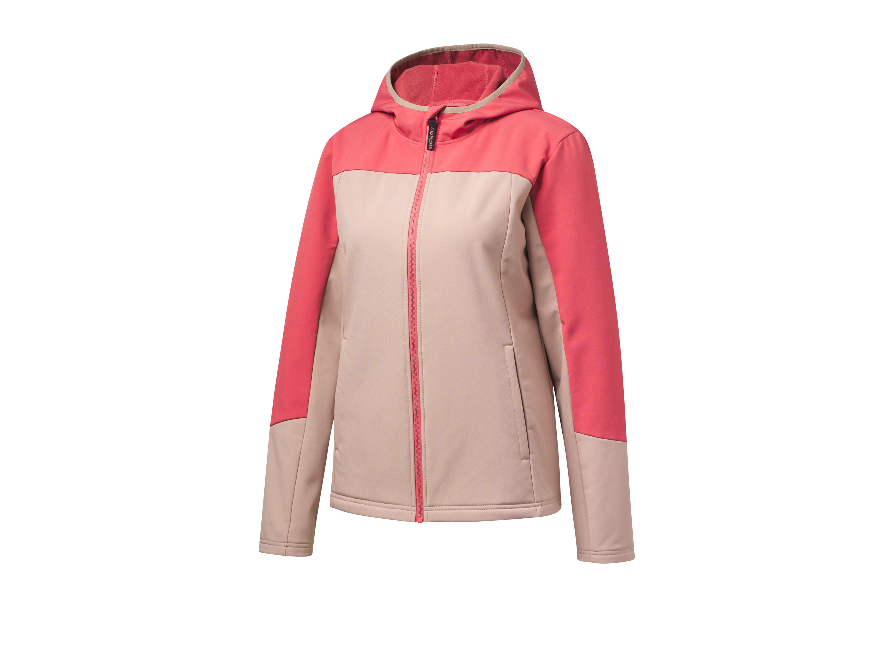 CRIVIT Damen Jacke Softshell Thermo Outdoor (beige/rot, M(40/42))““ | schwarz Muster: – Detail: durchgehender Reißverschluss mit Kinnschutz seitliche Eingrifftaschen Funktion: wasserabweisend Schnitt: – Kragenform: – Kapuze: ja Material: Obermaterial außen: Polyester recycelt, 8 % Elasthan Lycra® Obermaterial innen: Polyester recycelt Pflegehinweis: waschen bei max. 40 °C Pflegeleicht nicht bleichen nicht im Wäschetrockner trocknen bügeln bis 110 °C Stufe 1. Kein Bügeln mit Dampf nicht trockenreinigen Größe: XS 32/34 – L 44/46 Meine Lidl-Größe – so einfach gehts Einfach den Lidl-Größenrechner besuchen. Für deine Personengruppe und Produktgruppe die gemessenen Körpermaße eintragen und dann den Berechnen-Button betätigen. Schon wird dir deine Größe angezeigt. Oeko-Tex® Standard 100 Geprüft auf Schadstoffe Zertifizierungsnummer: 21.Hbd.68882 Hohenstein Htti Standard 100 by Oeko-Tex® ist die weltweit bekannteste, unabhängige Zertifizierung schadstoffgeprüfter Textil- und Lederprodukte aller Art – vom Garn und den Stoffen bis hin zum gebrauchsfertigen Artikel. Das Label bestätigt