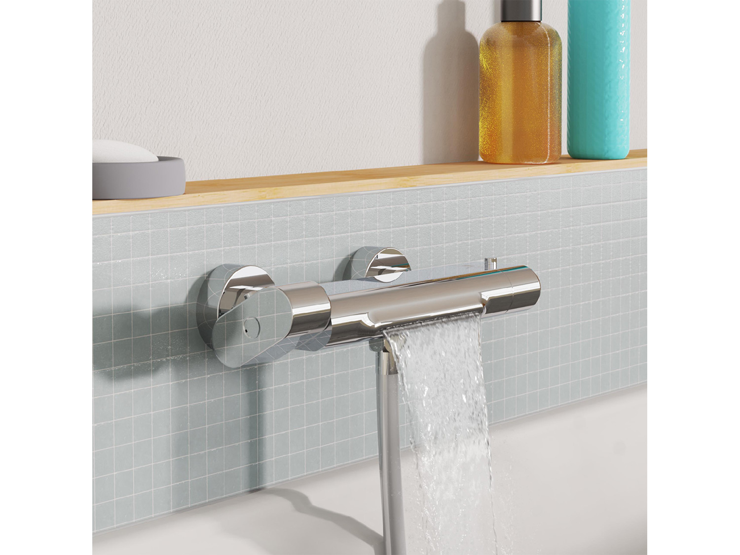 Thumbnail - Eisl Badarmatur »CARNEO«, mit Thermostat (Wannenarmatur chrom)