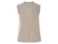Beige Strickweste ohne Ärmel