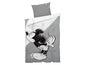 Bettwäsche mit Mickey Mouse Motiv in grau.
