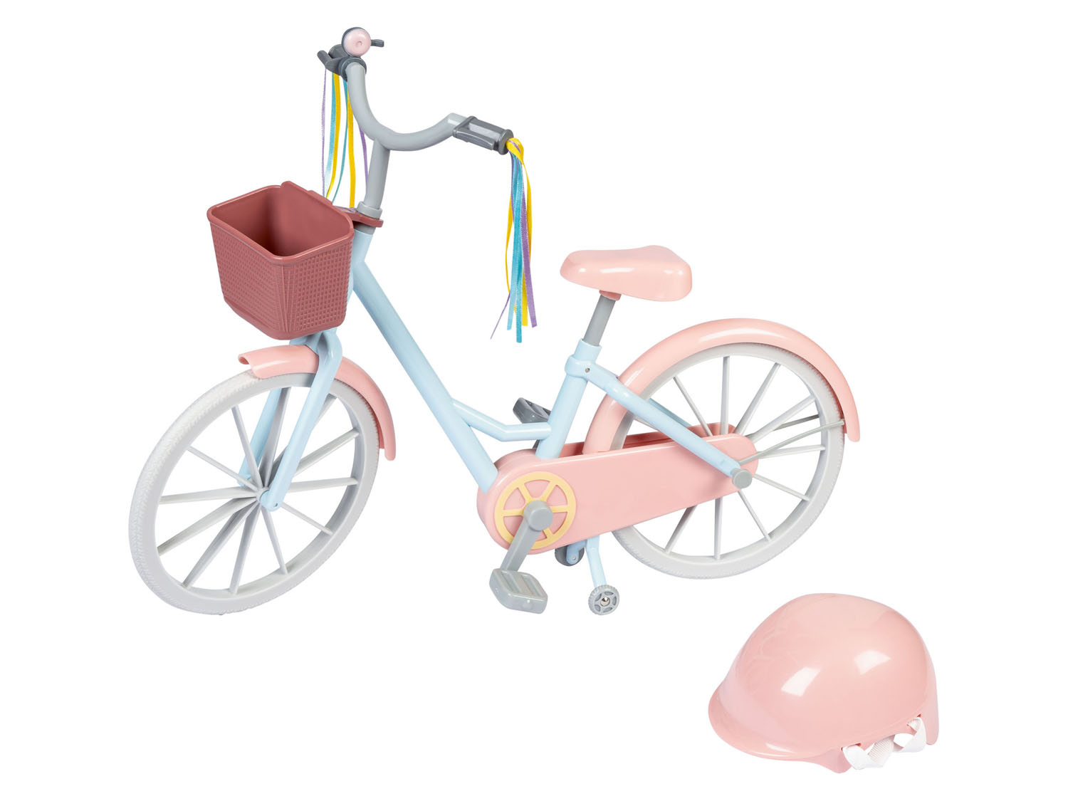Playtive Puppenzubehör, passend für die Puppe »Julia« (Fahrrad + Helm) | 04055329093147