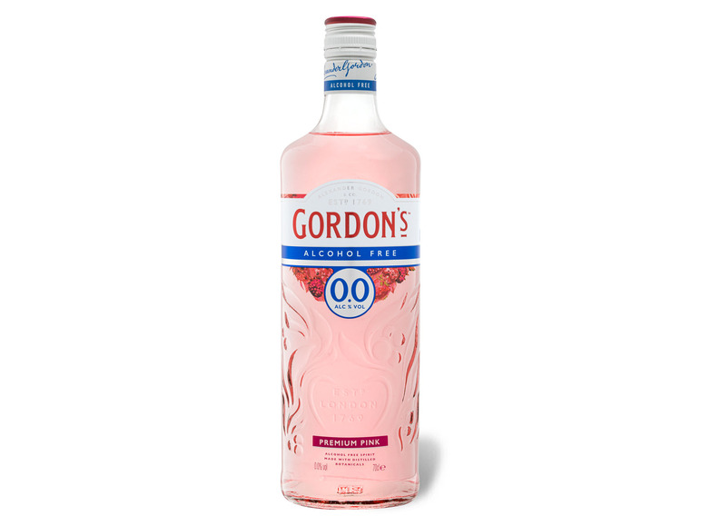 Gehe zu Vollbildansicht: Gordon's Pink 0,0% Vol, Alkoholfrei - Bild 1
