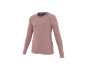 Langärmliges Thermo-Funktionsshirt in Altrosa mit Raglanärmeln.