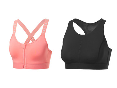 CRIVIT - Damen Sportbustier, High-Level, mit Mesh-Einsätzen 