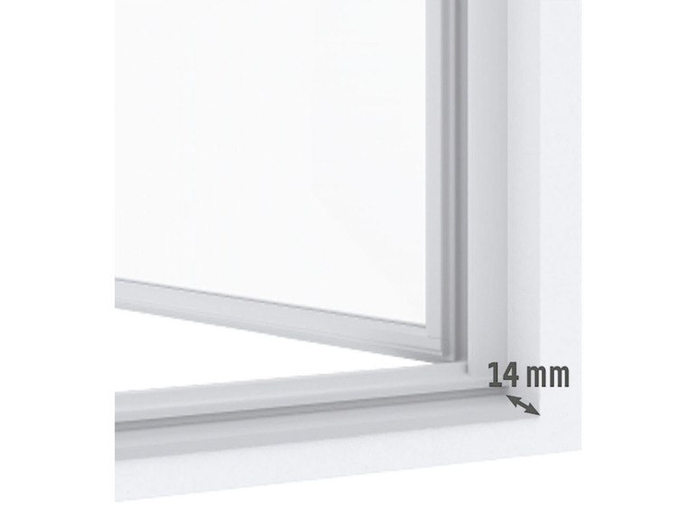 Gehe zu Vollbildansicht: LIVARNO home Alu-Insektenschutztür, 100 x 210 cm, mit Trittschutz, weiß, 2er Set - Bild 4