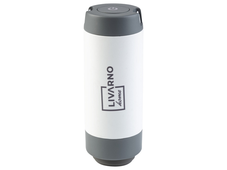 Ein weißer Wasserkocher von Livarno Home.