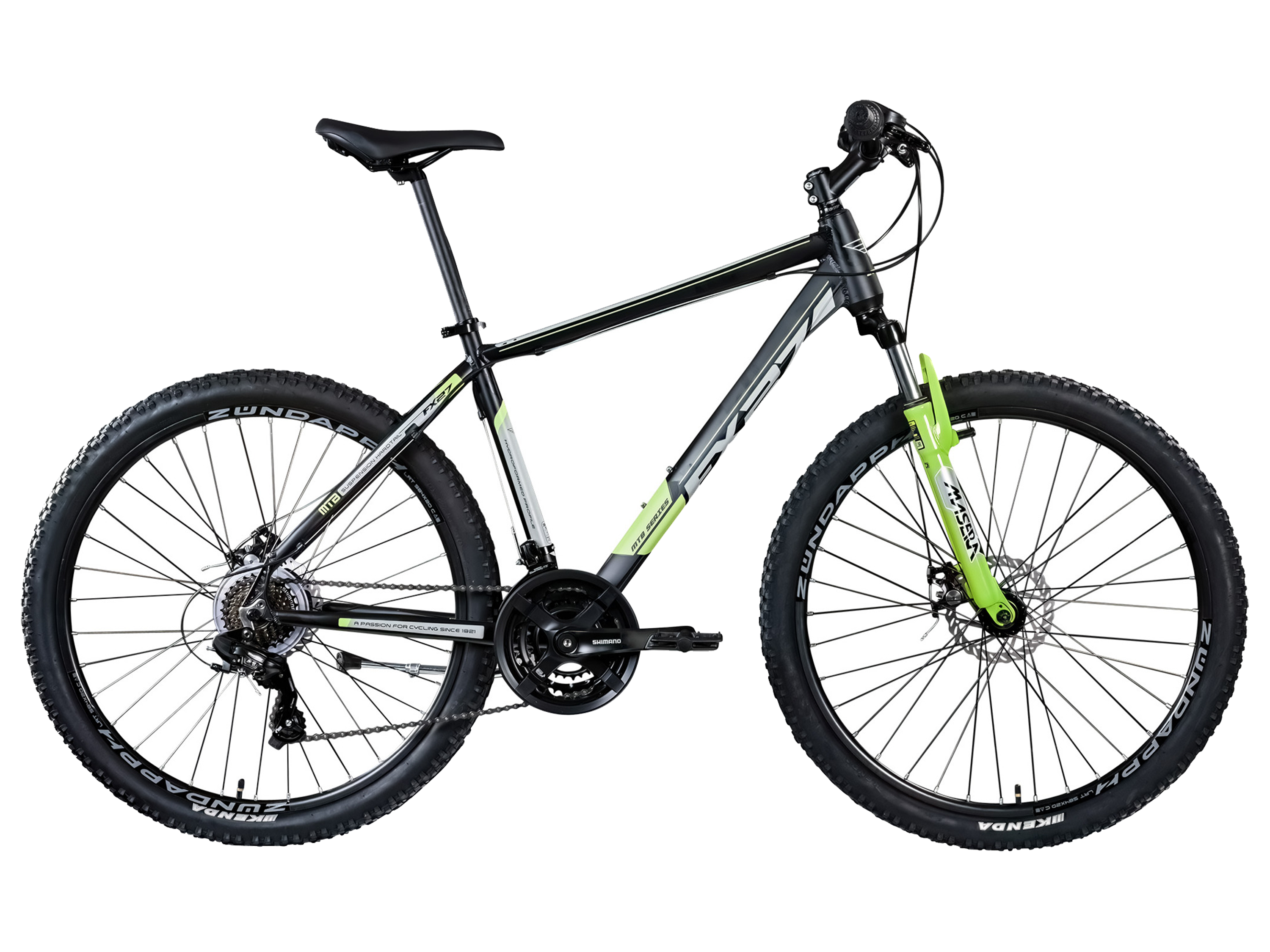 ZÜNDAPP Mountainbike »FX27«, 27,5 Zoll (Schwarz/Grün) – Bild 2 von 4
