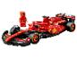 LEGO Ferrari Formel 1 Rennwagen mit Fahrer, mit Sponsorenlogos.