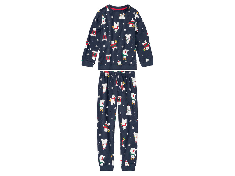 Gehe zu Vollbildansicht: lupilu® Kleinkinder Jungen Pyjama mit weihnachtlichen Motiven - Bild 14