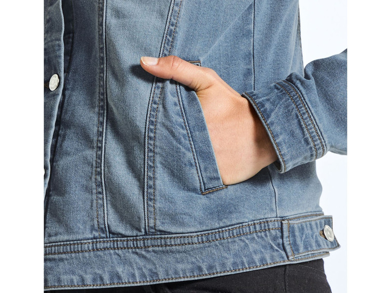 Gehe zu Vollbildansicht: esmara® Damen Jeansjacke, leicht tailliert, mit Kentkragen - Bild 10