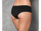Schwarze Damen-Unterhose, hintenansicht.