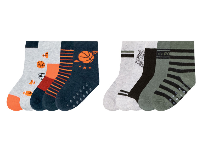 Gehe zu Vollbildansicht: lupilu Kleinkinder Jungen Socken mit ABS-Noppern, 5 Paar - Bild 1