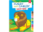 Löwen-Malbuch „Malen nach Zahlen: Wilde Tiere“ für Kinder ab 7 Jahren.