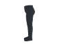 Dunkelgraue Damen-Leggings, Seitenansicht.