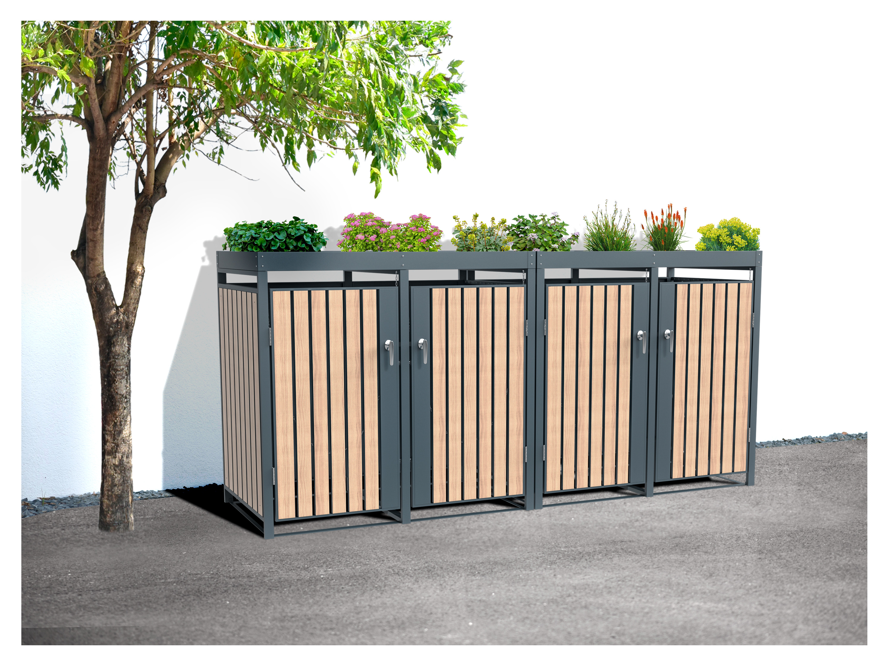 WESTMANN Mülltonnenbox »Planta« (4 x 240 L) – Bild 2 von 4