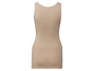 Beige Tanktop mit glattem Finish.