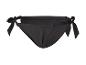 Schwarzer Bikini, Slip mit Schleifen.