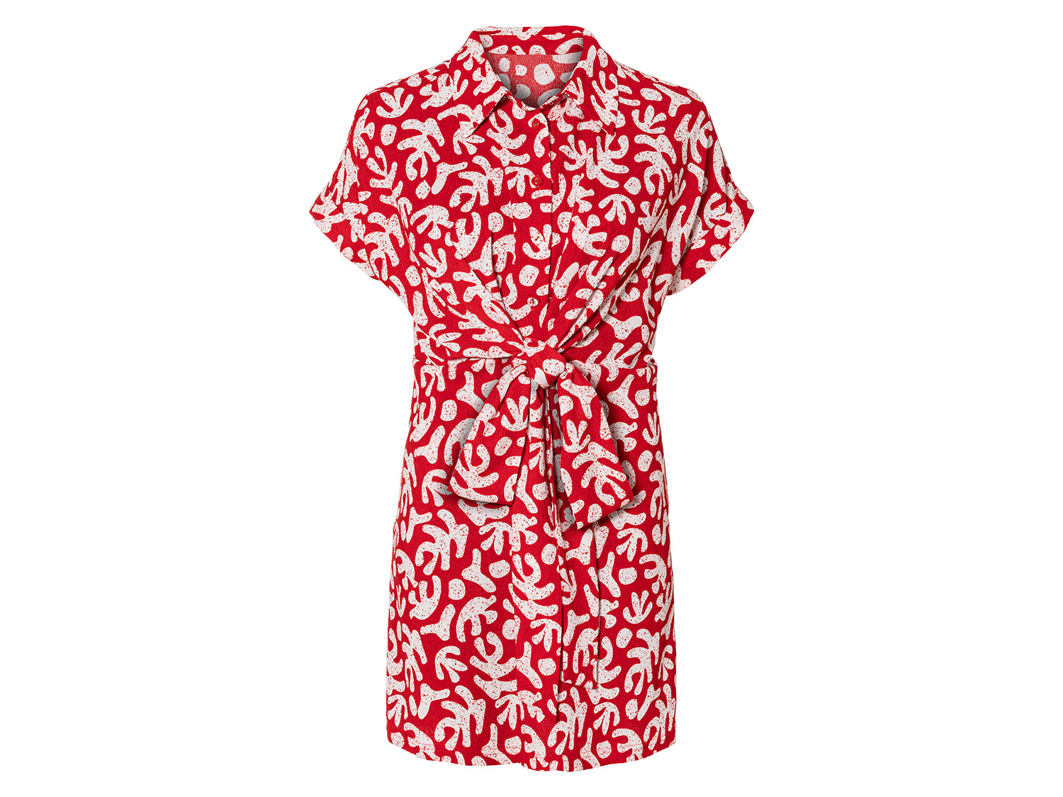 esmara® Damen Kleid kurz (Rot, L (44/46)) | 04335747068393