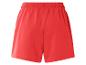 Einfache rote Shorts mit elastischem Bund.