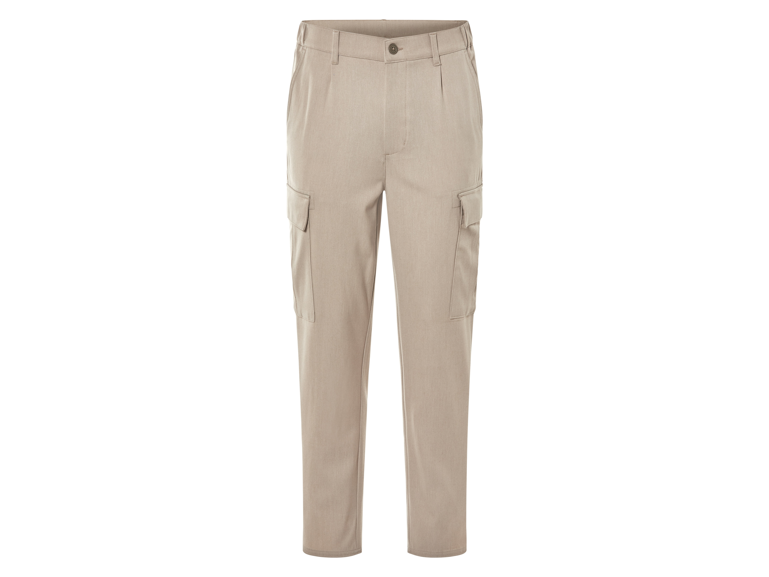 LIVERGY® Herren Hose Cargo (Hellbraun, XL (56/58))““ | navy Muster: – Detail: Cargotaschen mit Knopfverschluss und Patte, teilelastischer Bund, seitliche Eingrifftaschen und Gesäßtaschen