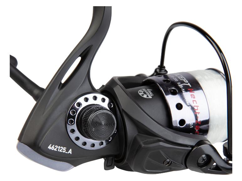 Hecht-Zero Angelrolle mit Angelschnur.