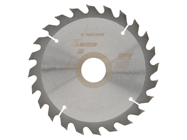 Kreissägeblatt für Holz mit der Aufschrift „WOOD“ und 160 mm Abmessungen.