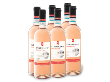 6 x 0,75-l-Flasche Weinpaket Bardolino Chiaretto DOP trocken, Roséwein
