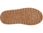 Nahaufnahme einer braunen Schuhsohle mit geometrischem Muster