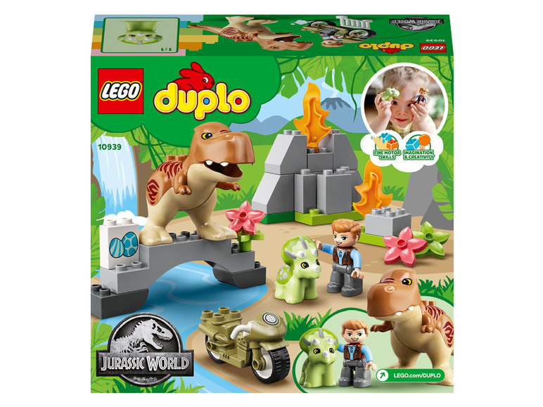 Gehe zu Vollbildansicht: LEGO® DUPLO® 10939 »Ausbruch des T. rex und Triceratops« - Bild 7