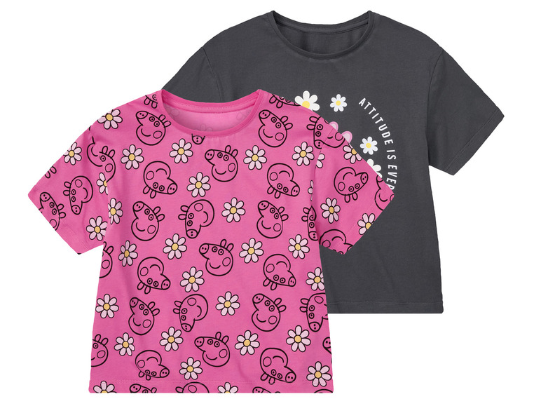 Gehe zu Vollbildansicht: Kleinkinder/Kinder T-Shirts, 2 Stück, aus reiner Baumwolle - Bild 12