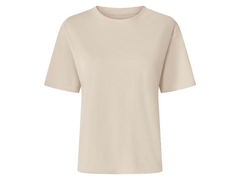 Hellbeiges Kurzarm-T-Shirt