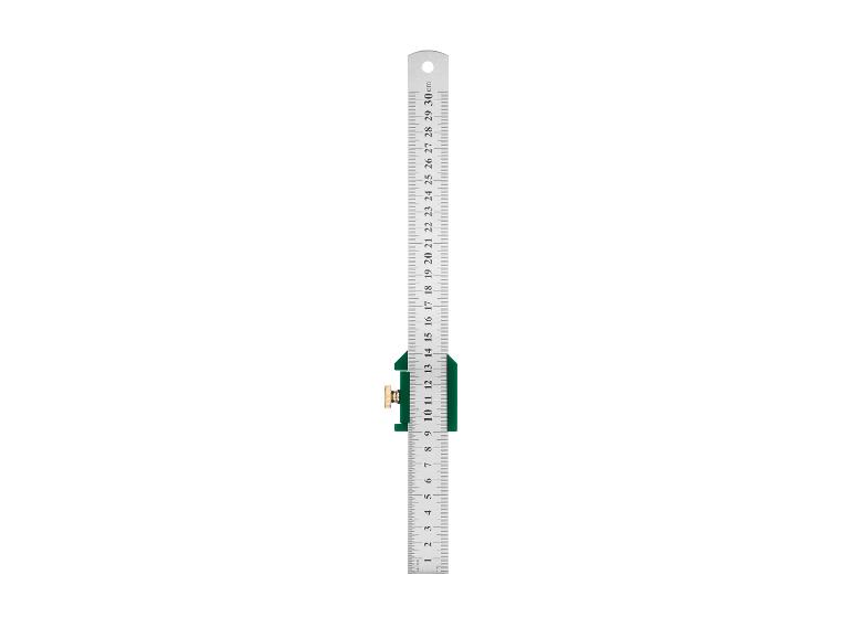 Streichmaß / Anschlaglineal / Anschlag- u. Bohrhilfe / Selbstzentrierende Dübelvorrichtung