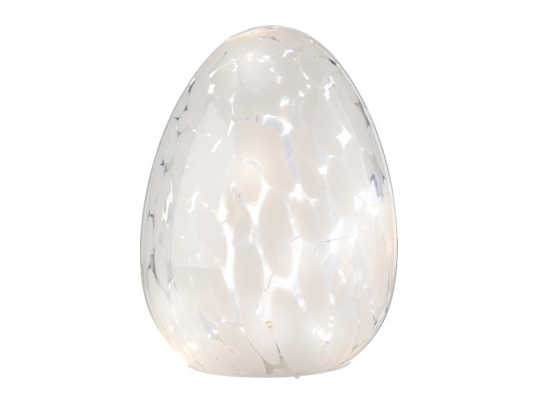 Osterdekoration Glas Hase / Osterei LED