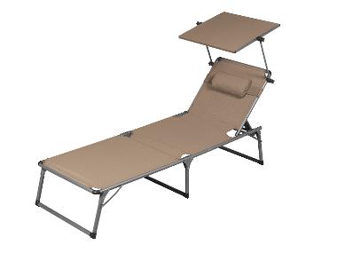 LIVARNO® Alu-Dreibeinliege »Houston«, taupe