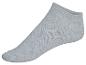 Kurze graue Baumwollsocken.