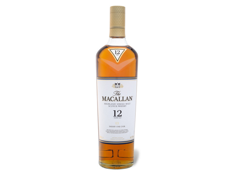 Gehe zu Vollbildansicht: The Macallan Highland Single Malt Scotch Whisky Sherry Oak Cask 12 Jahre 40% Vol - Bild 2