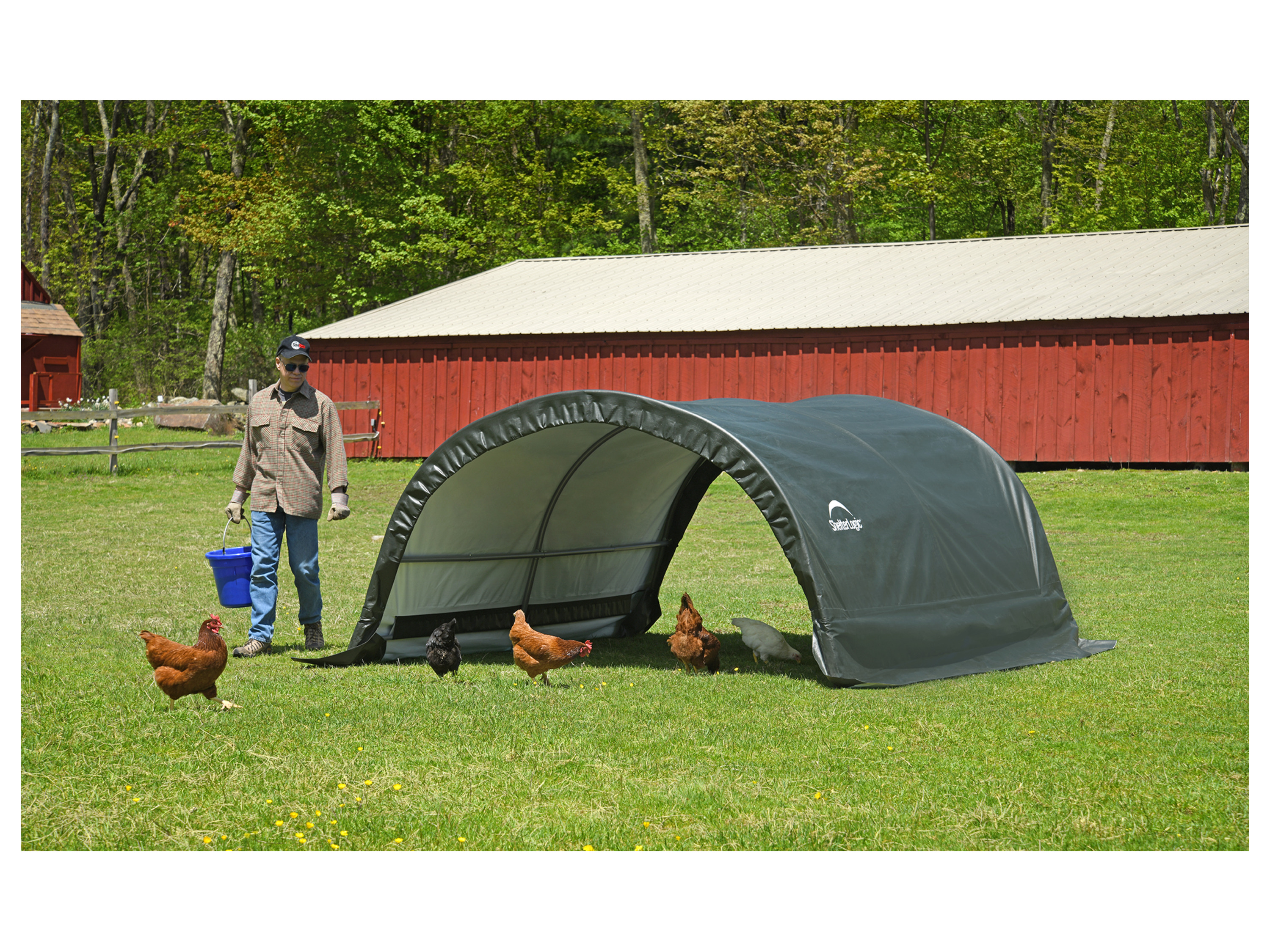 Thumbnail - ShelterLogic USA Weidezelt Run-In-Shed (7,8 m2)