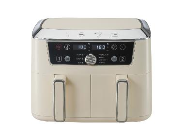 SILVERCREST® Doppelzonen-Heißluftfritteuse »Retro 1973 - SHFDDR 2600 C2«