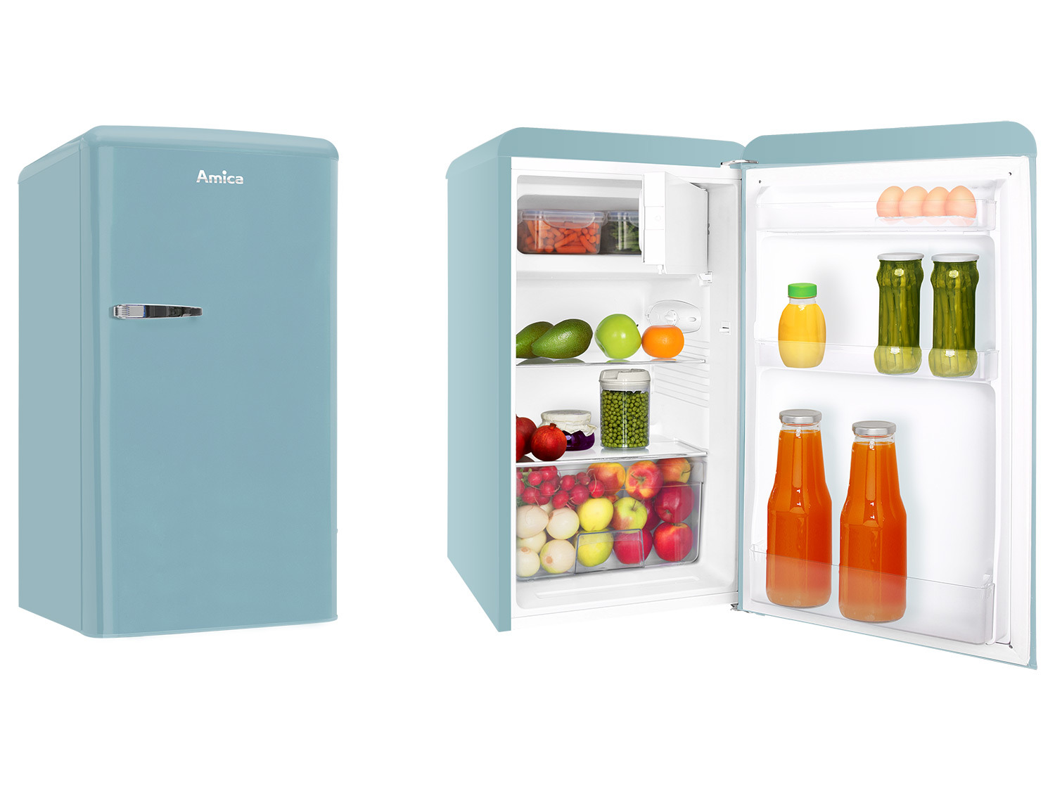 Retro Kühlschrank »KSR 361 105« mit Gefrierfach LIDL