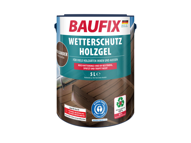 Gehe zu Vollbildansicht: BAUFIX Wetterschutz-Holzgel, seidenglänzend, 5 Liter - Bild 22