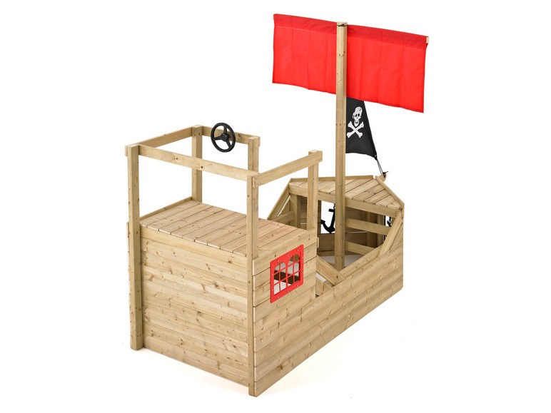 Gehe zu Vollbildansicht: TP Toys Piratenschiff Spielhaus »Galleon«, inklusive Steuerrad - Bild 3