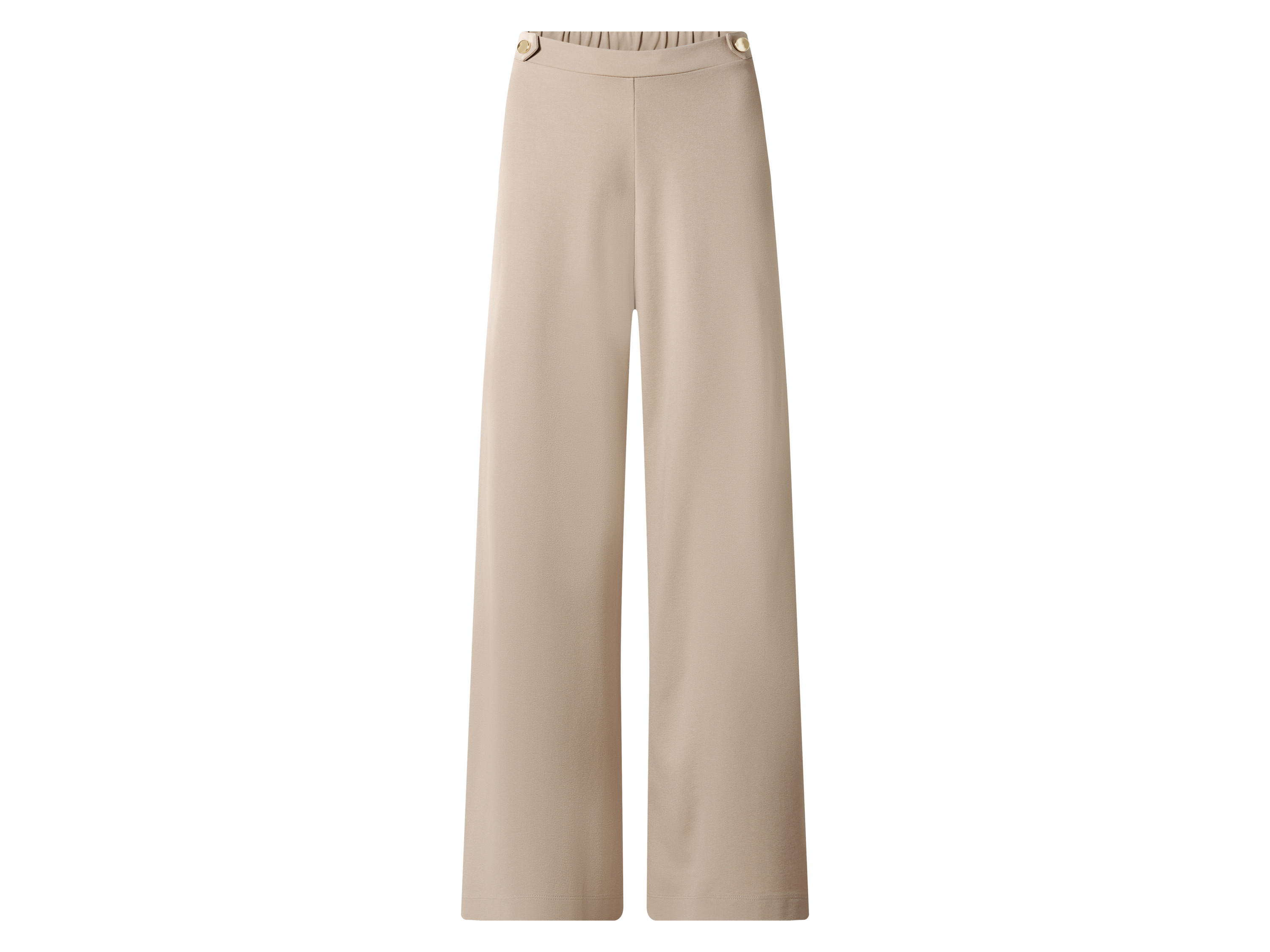 ESMARA® Damen Wide-Leg-Hose (Beige, S(36/38))
