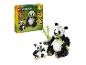 LEGO Creator 3-in-1 Set mit einer Pandamutter und ihrem Jungen, Bambus und der Set-Box.