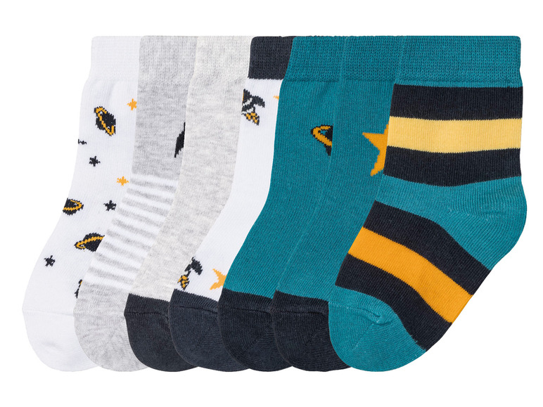 Gehe zu Vollbildansicht: lupilu® Kleinkinder Socken, 7 Paar, mit hohem Bio-Baumwollanteil - Bild 7